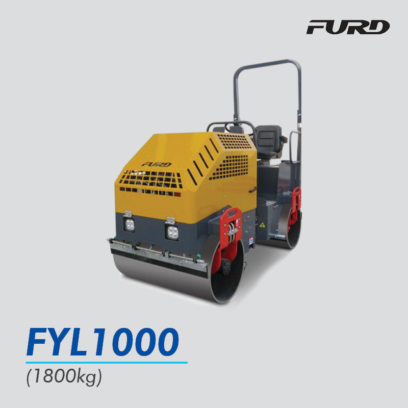 Ride-On Vibratory Roller FYL1000 Merek FURD